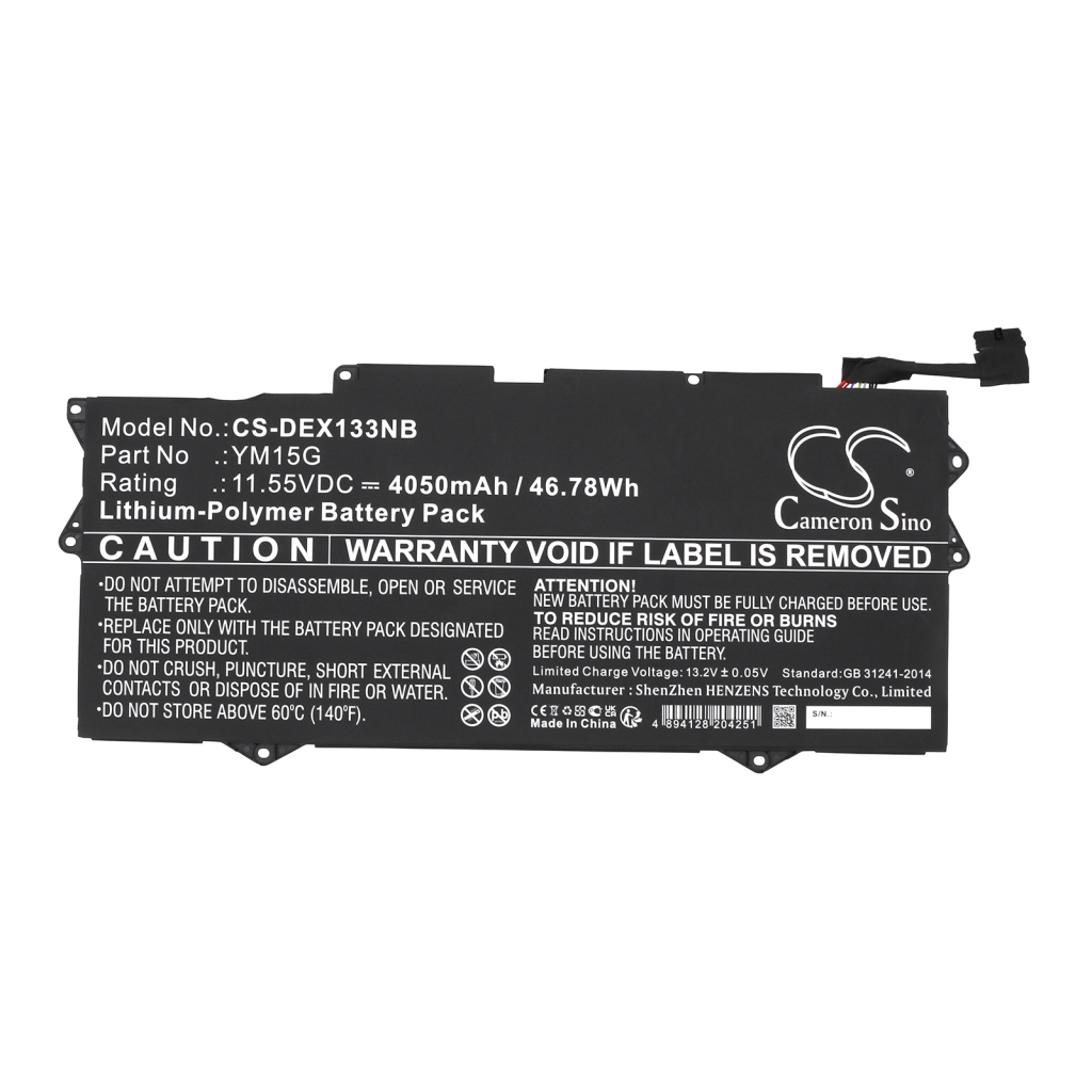 Batterier till bärbara datorer DELL CS-DEX133NB