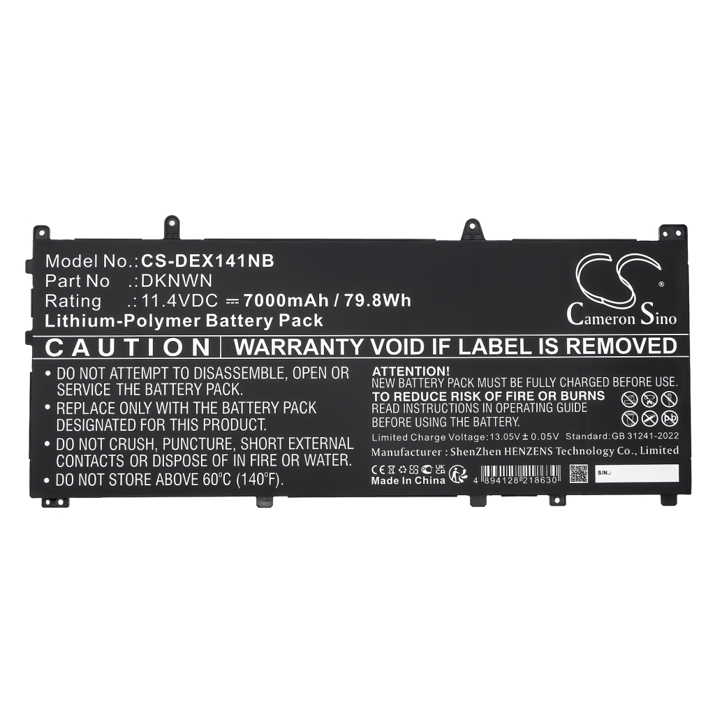 Batterier till bärbara datorer DELL CS-DEX141NB
