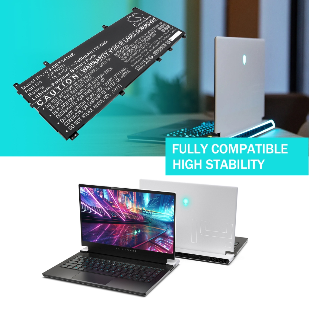 Batterier till bärbara datorer DELL CS-DEX141NB
