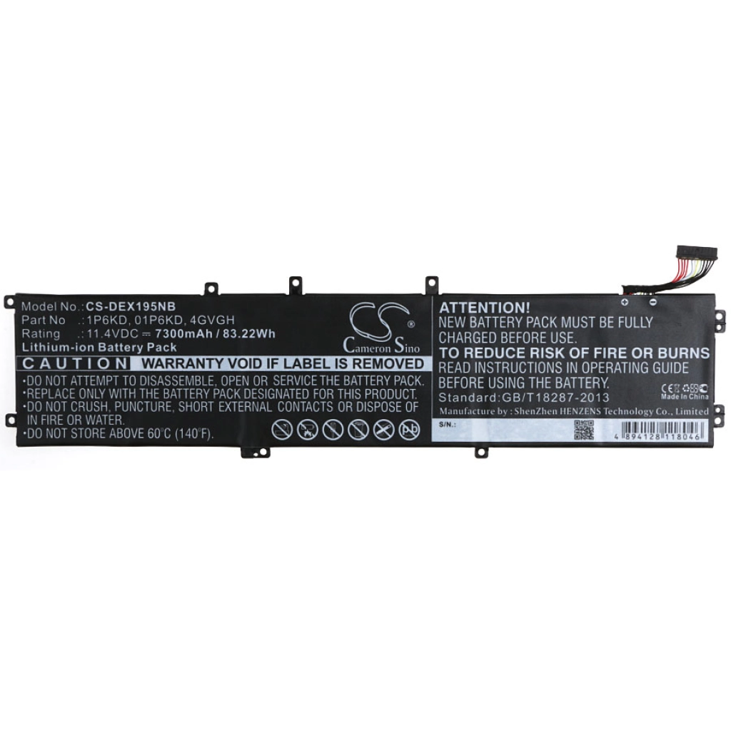 Batterier till bärbara datorer DELL XPS 15 9550