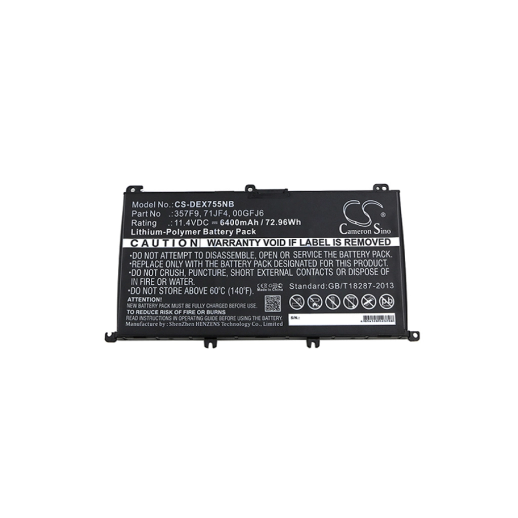 Batterier till bärbara datorer DELL CS-DEX755NB