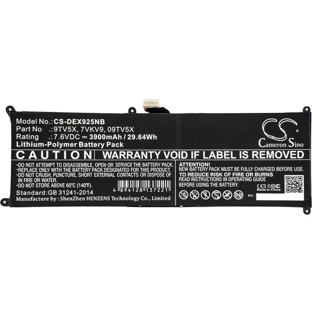 Battery Replaces 09TV5X