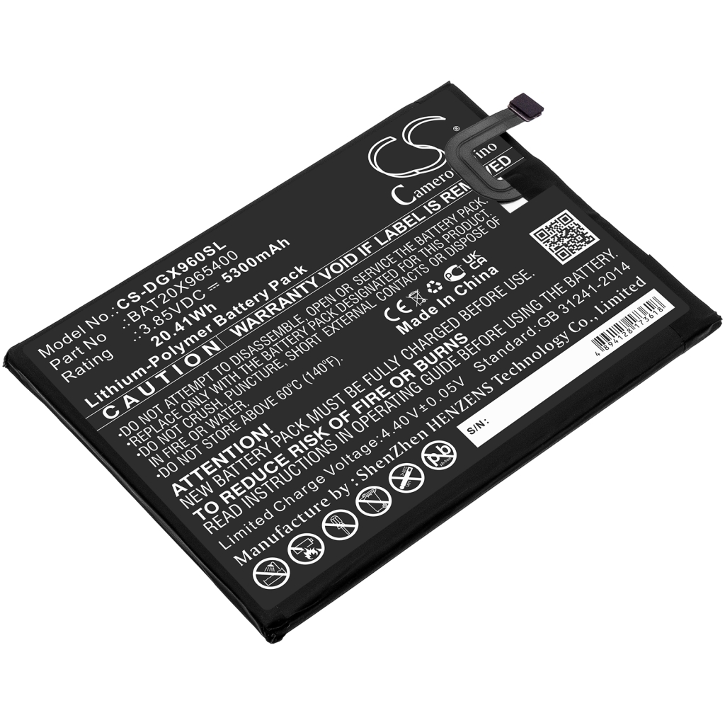 Batterier till mobiltelefoner Doogee CS-DGX960SL