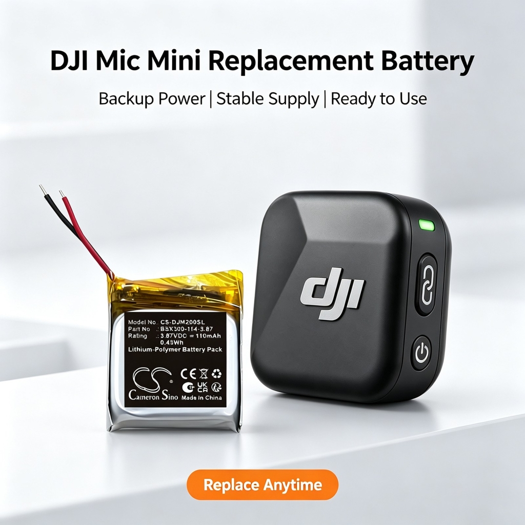 Batterier kompatibel med DJI Mic Mini CS-DJM200SL