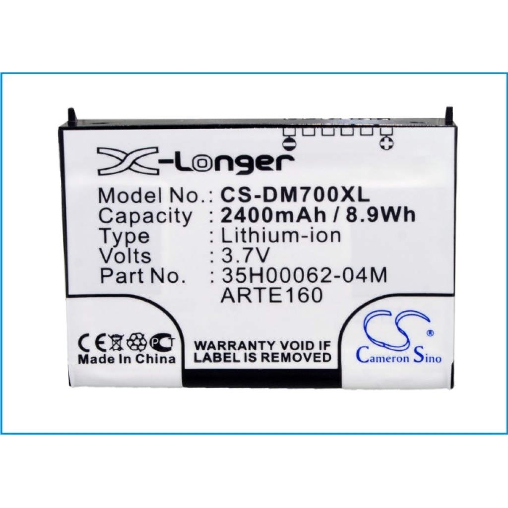 Batteri kompatibel med Qtek O2 CS-DM700XL