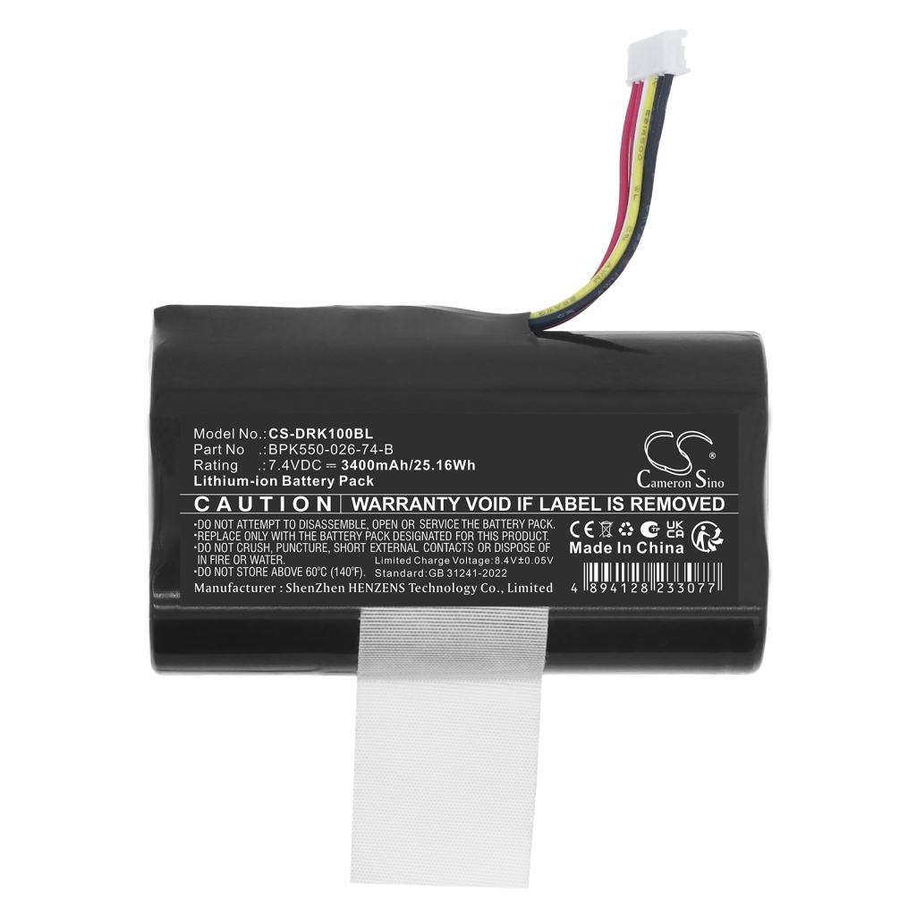 Batterier kompatibel med Dreamtek D1 D1 CS-DRK100BL