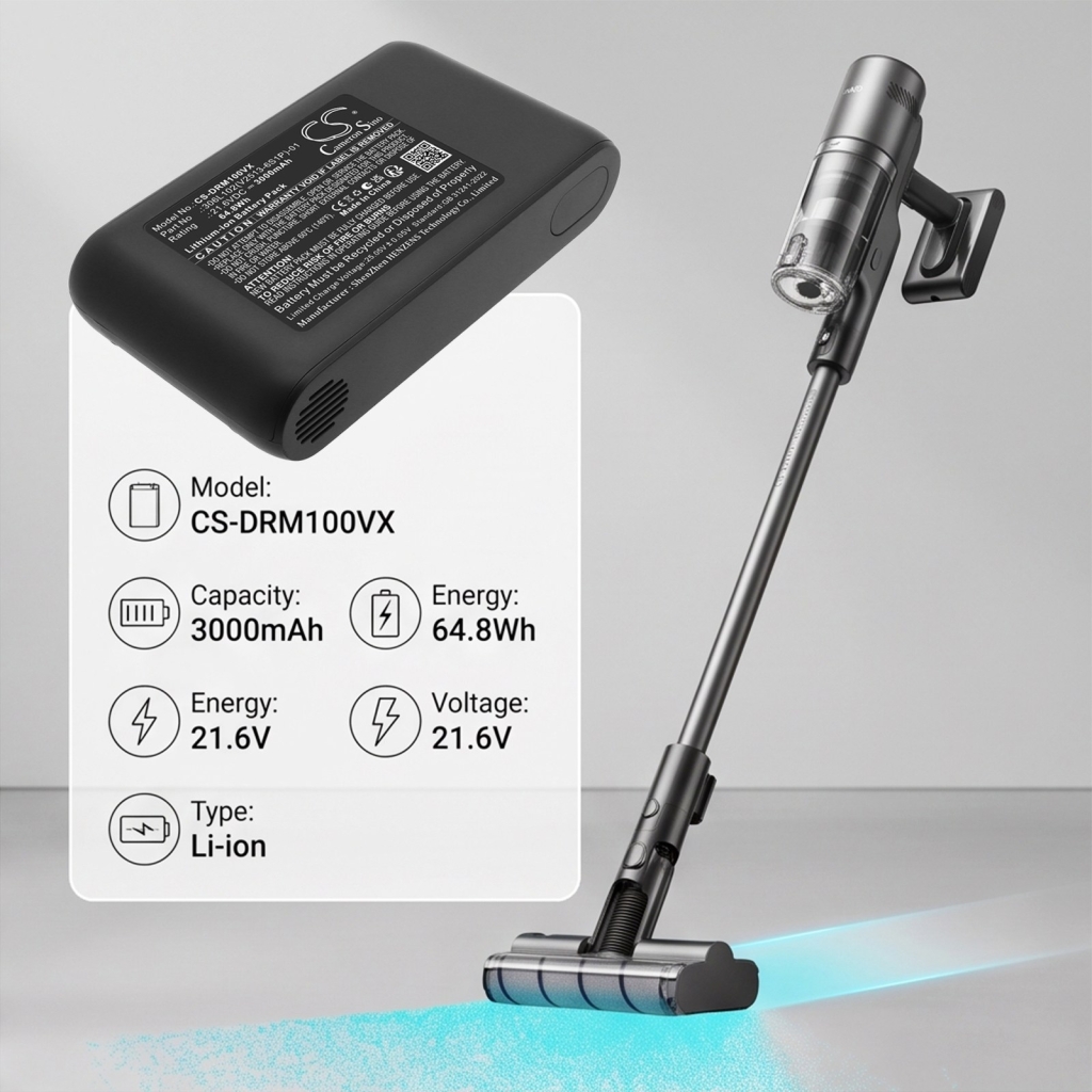 Battery compatible with Dreame CS-DRM100VX