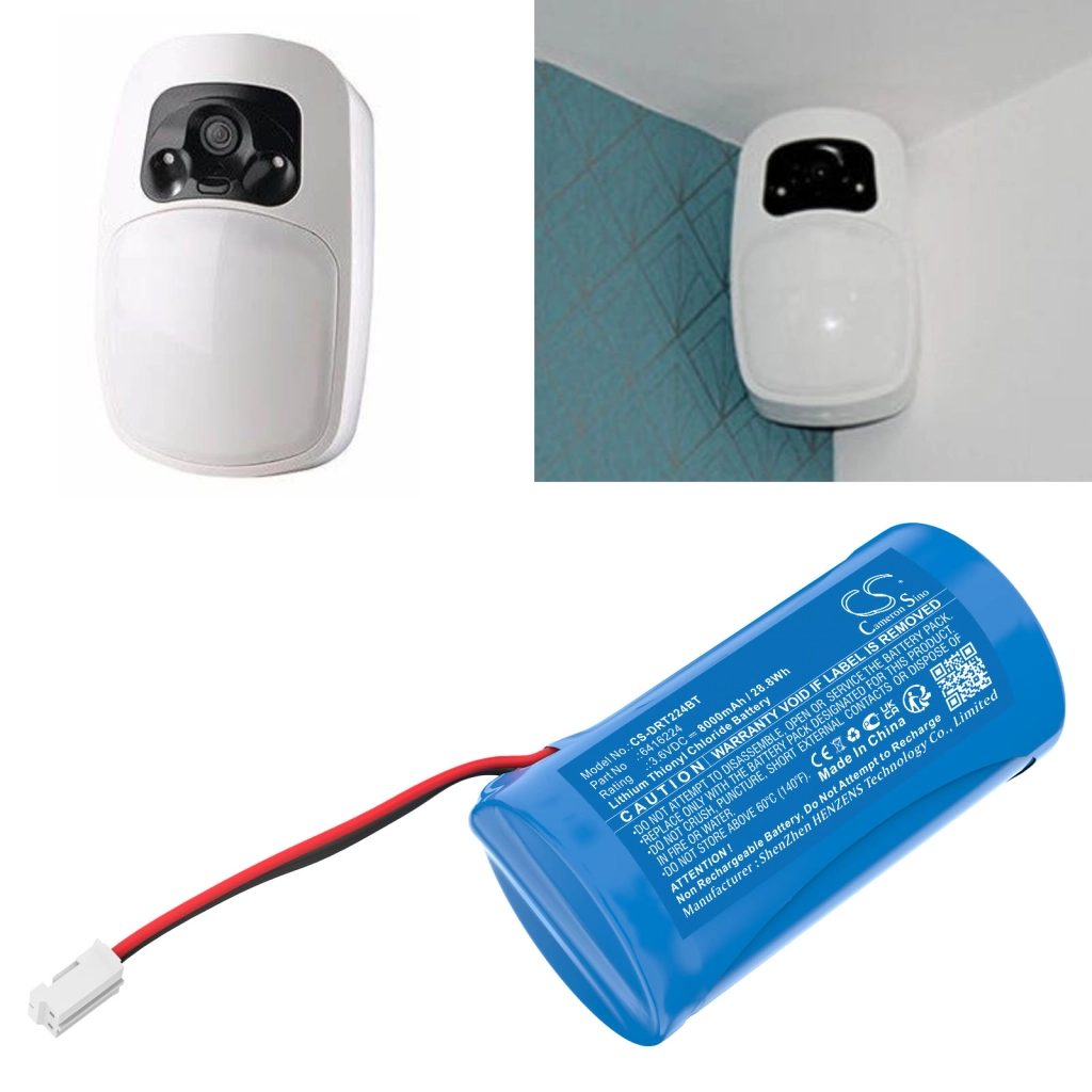 Batterier för hemsäkerhet Delta dore CS-DRT224BT