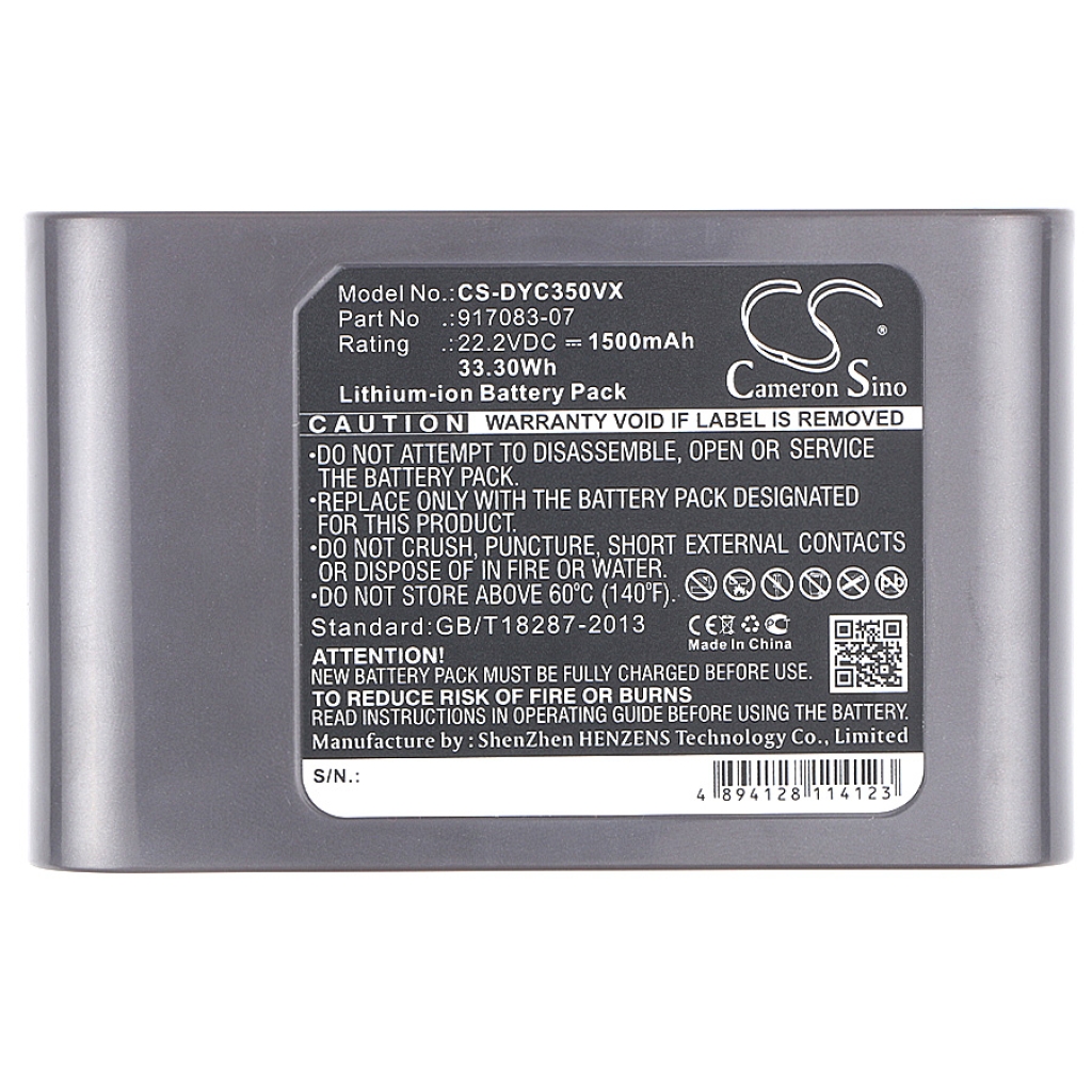 Dyson Batterier till dammsugare CS-DYC350VX