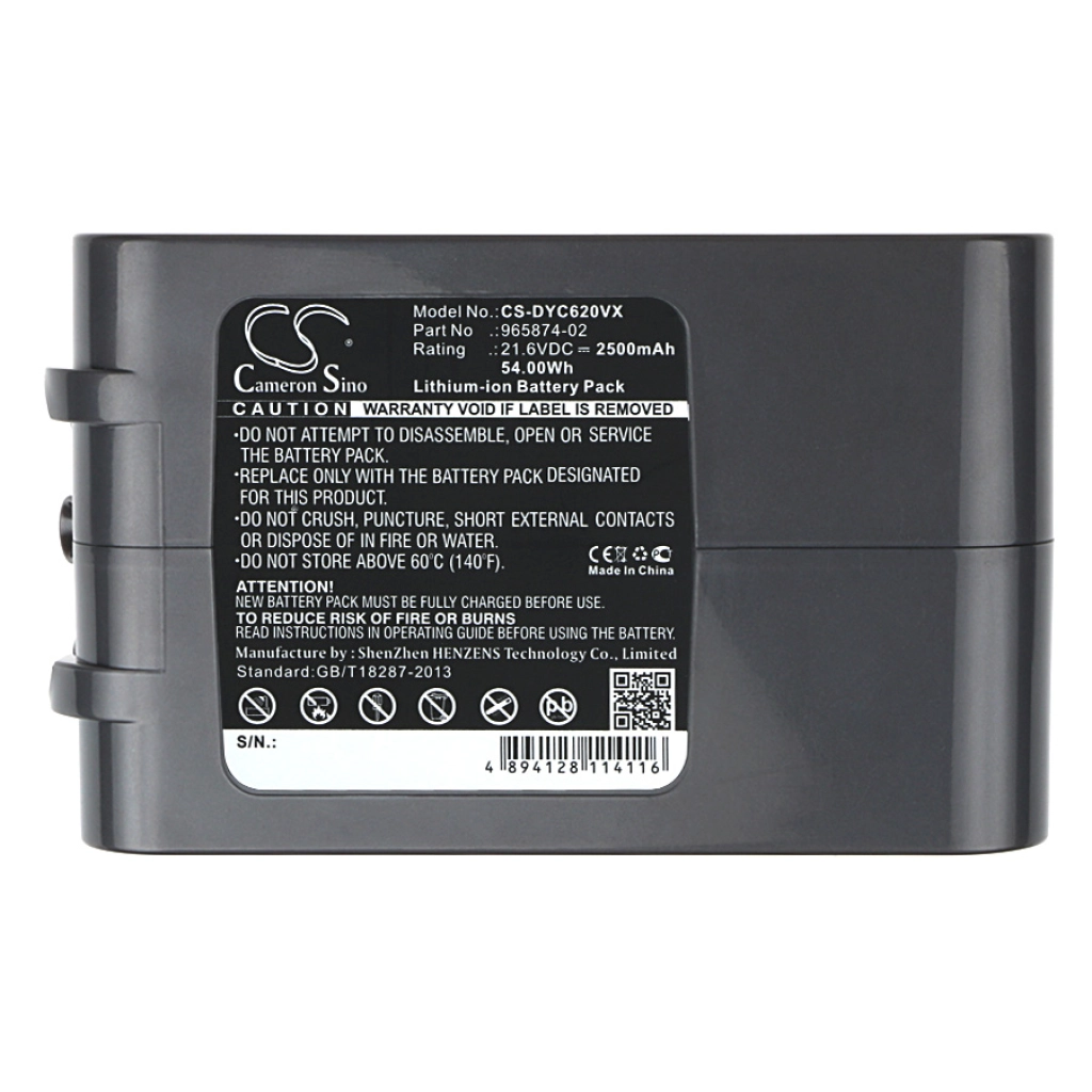 Batterier till dammsugare Dyson V6 Fluffy