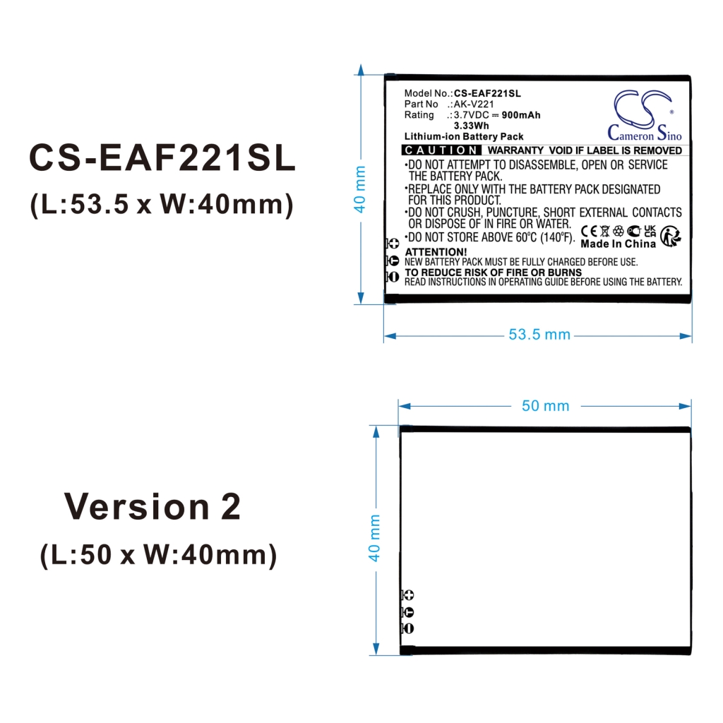Battery Replaces AK-V221-4G