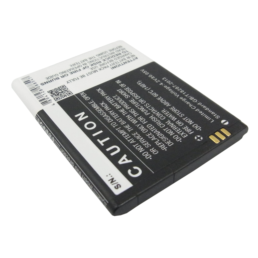 Cameron Sino CS-EAV340SL baksida, GB/T18287-2013 och 3 gyllene kontakter uppe till höger