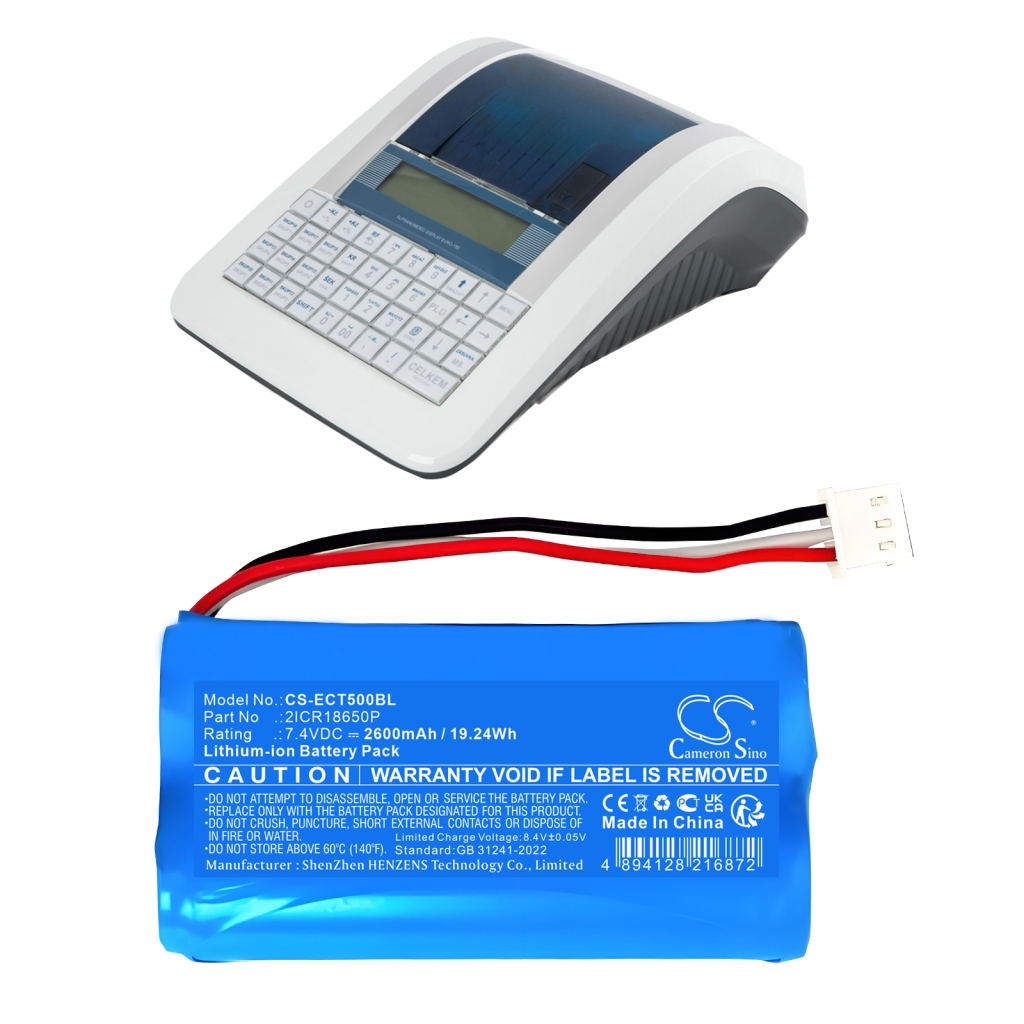 Batterier för betalningsterminaler Elcom CS-ECT500BL