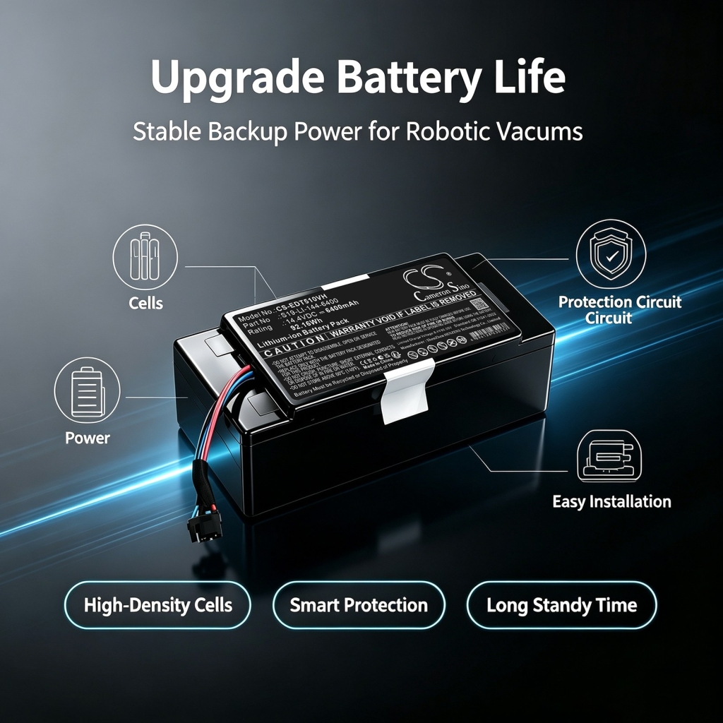 Batteri kompatibel med Ecovacs Yeedi CS-EDT510VH
