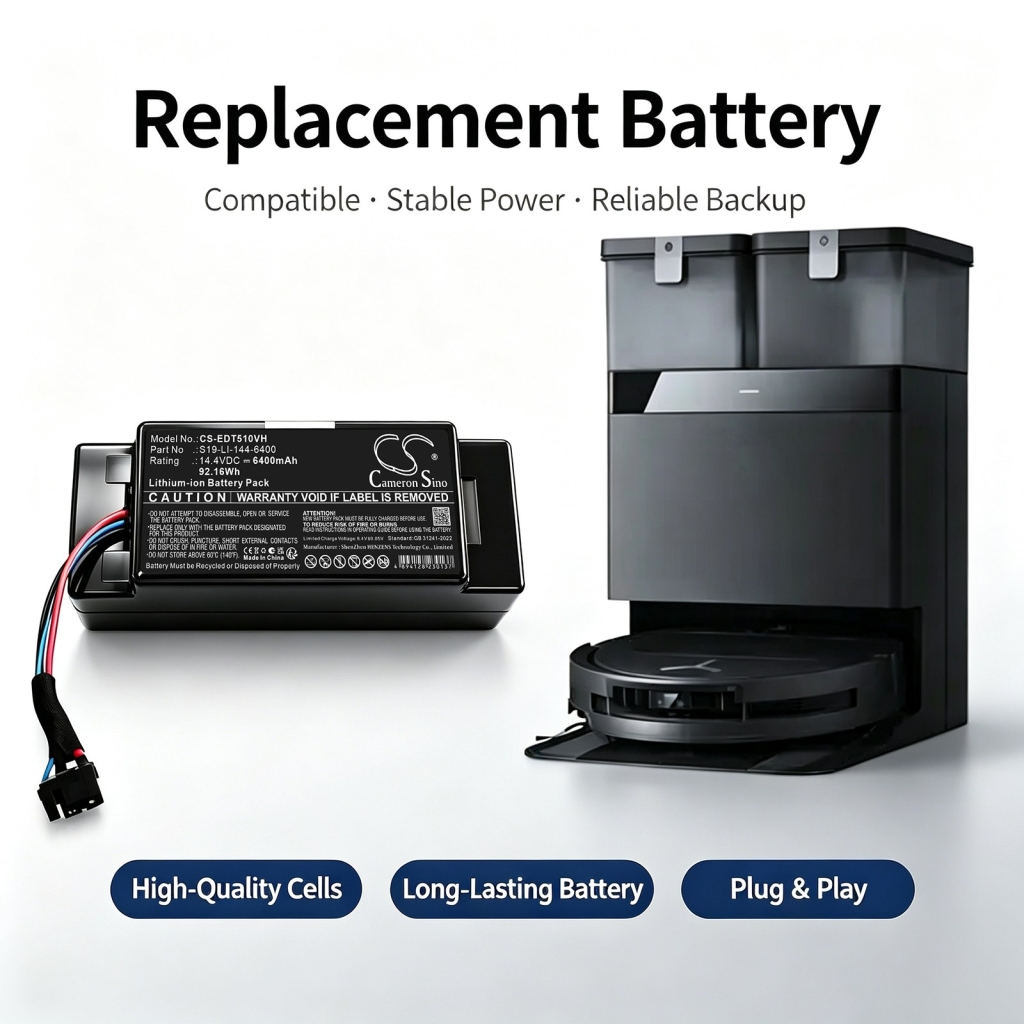 Batteri kompatibel med Ecovacs Yeedi CS-EDT510VH