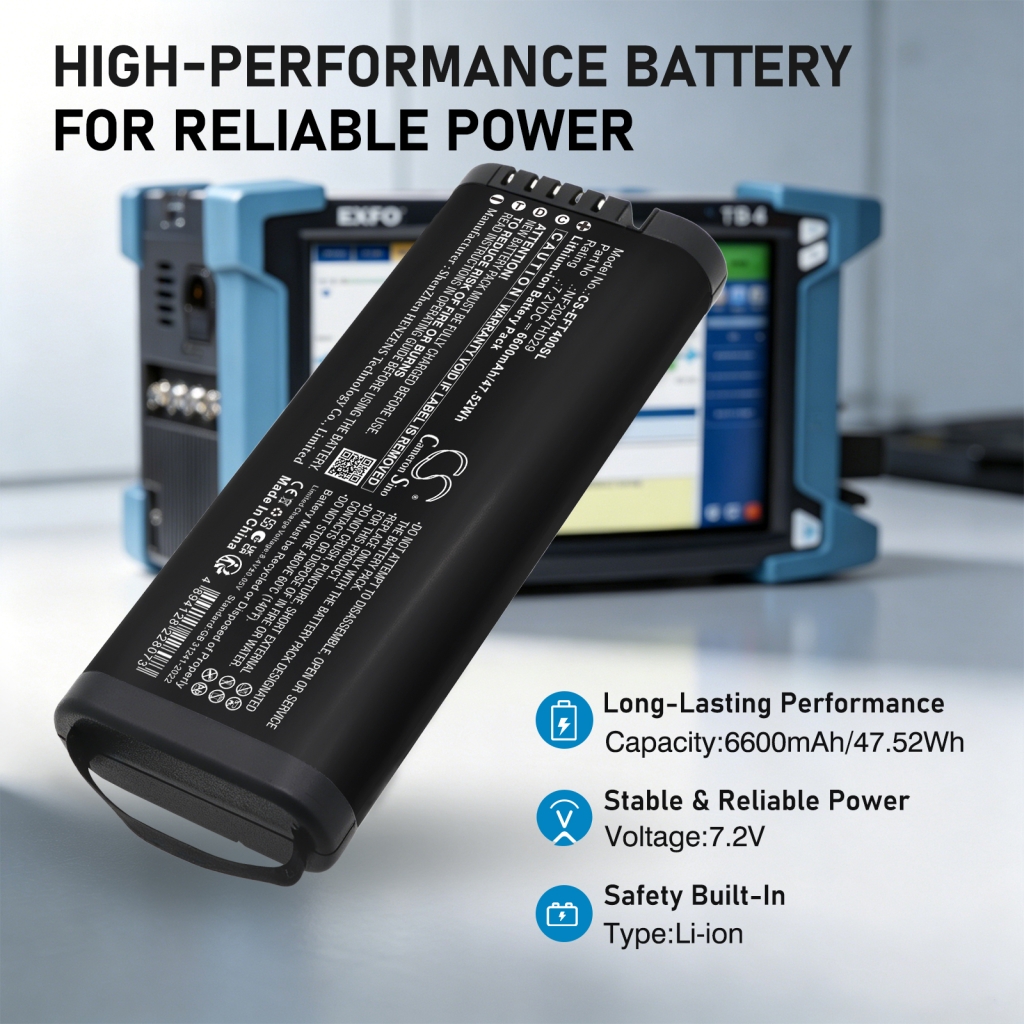 Batteri kompatibel med Exfo CS-EFT400SL