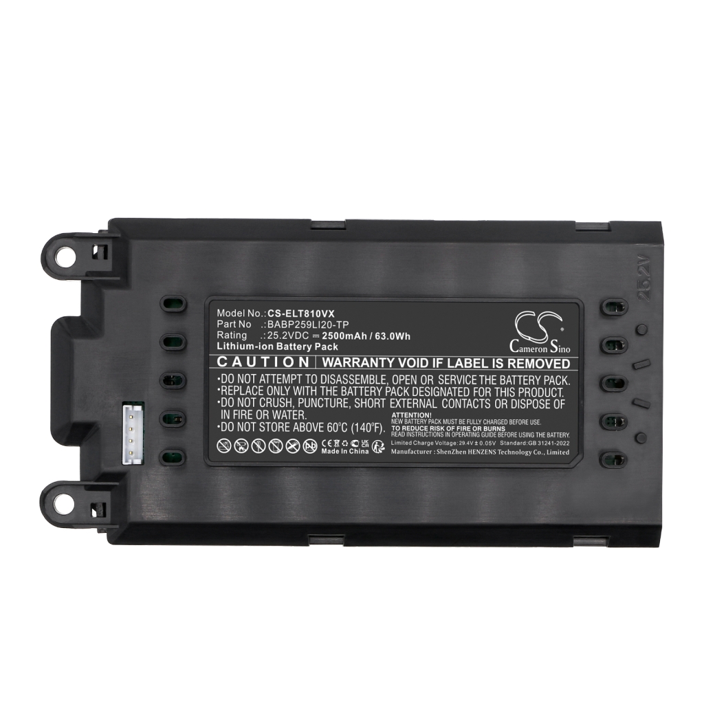 Batteri kompatibel med Electrolux CS-ELT810VX