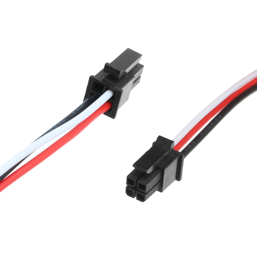 Närbild av SM 3-trådig kontaktpar för CS-EMP100SL-batteri