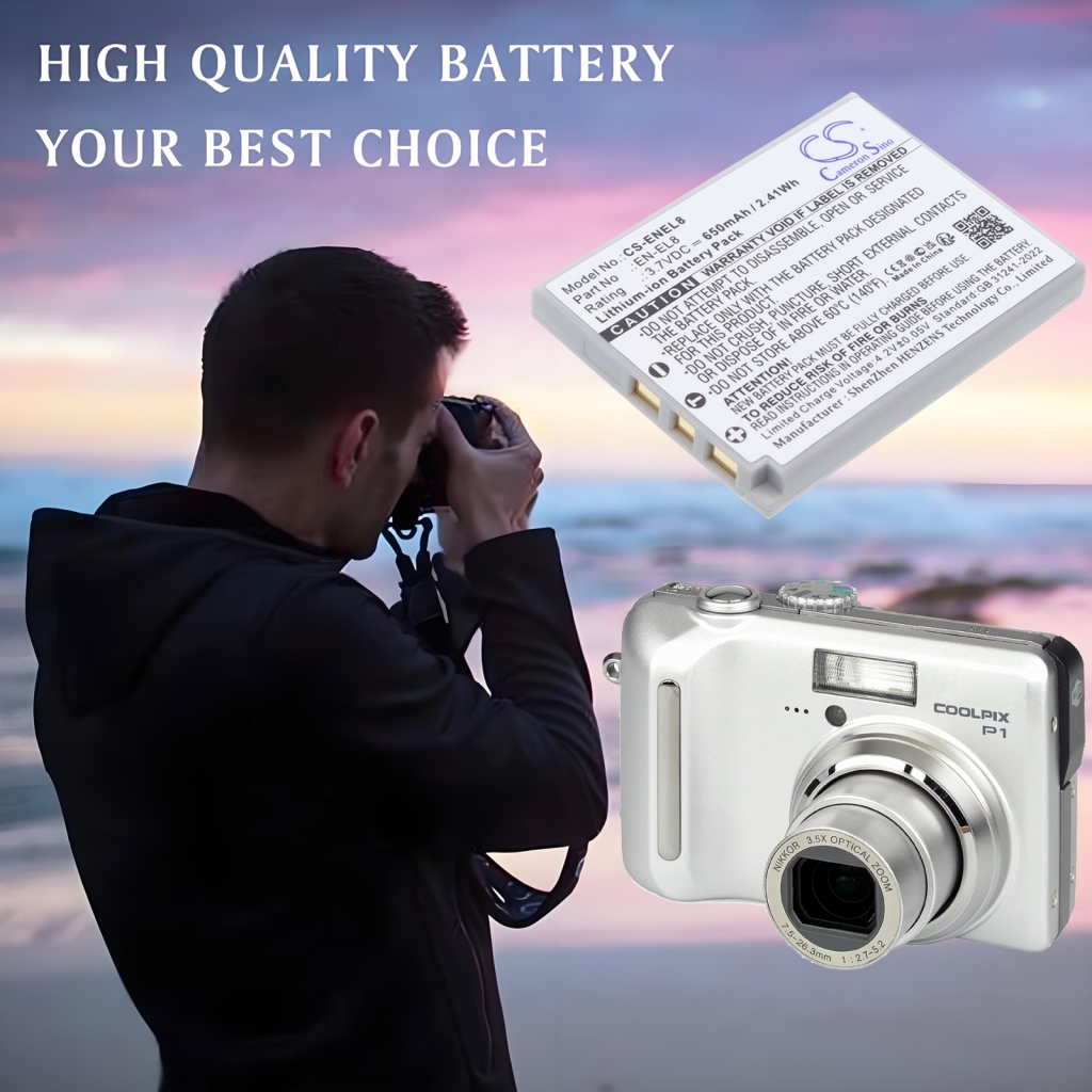 Kamerabatterier Nikon CS-ENEL8