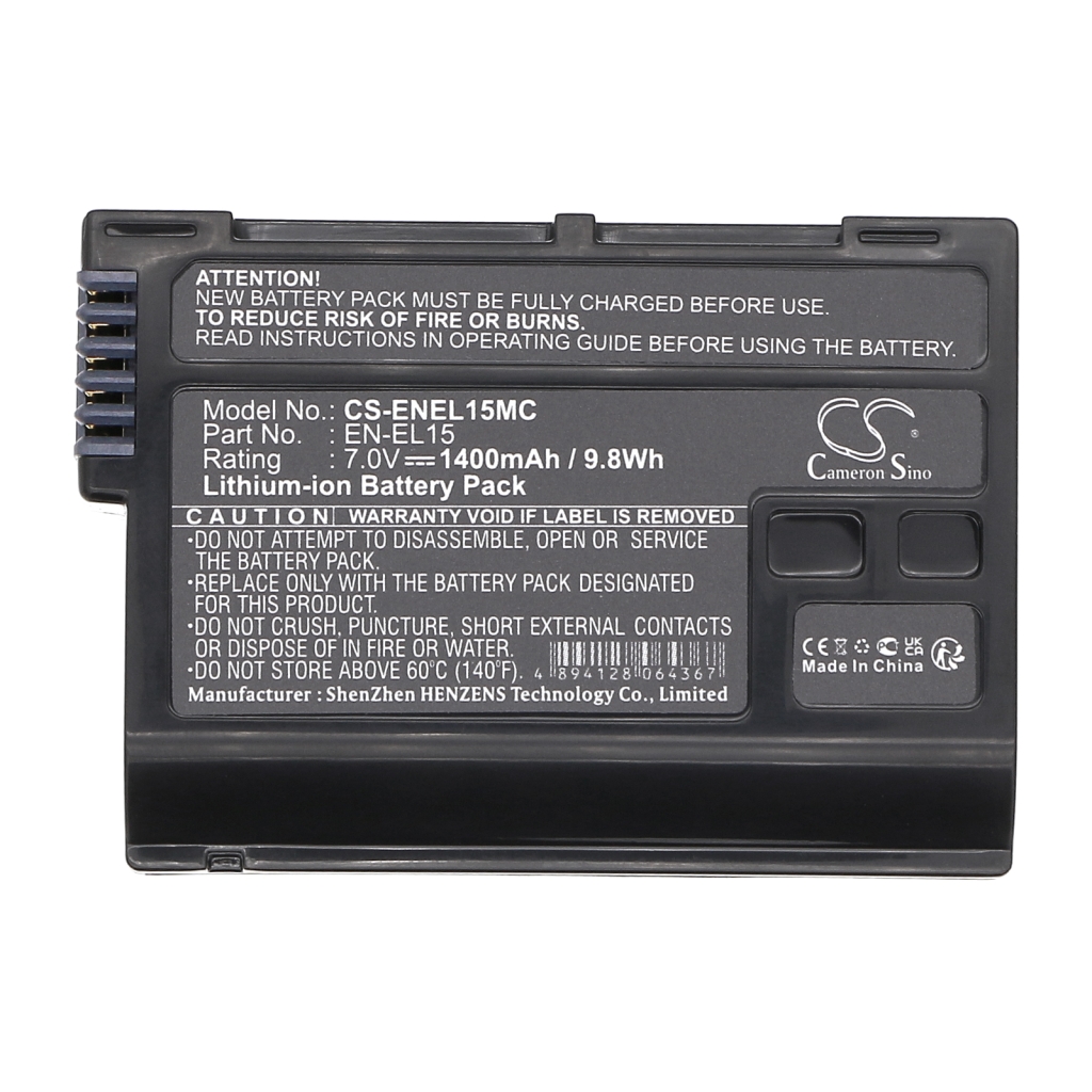 Battery Replaces EN-EL15c