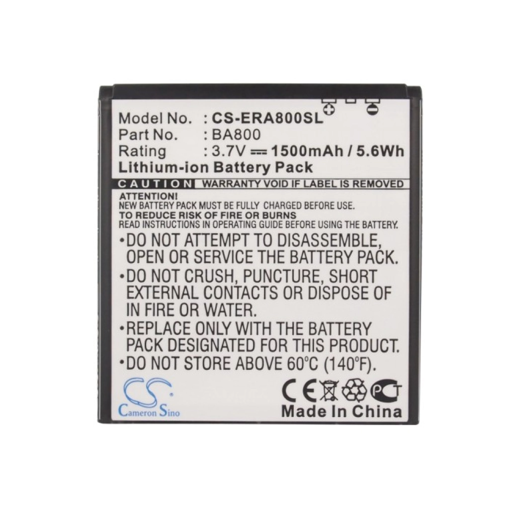 Batterier till mobiltelefoner Sony Ericsson Xperia VC