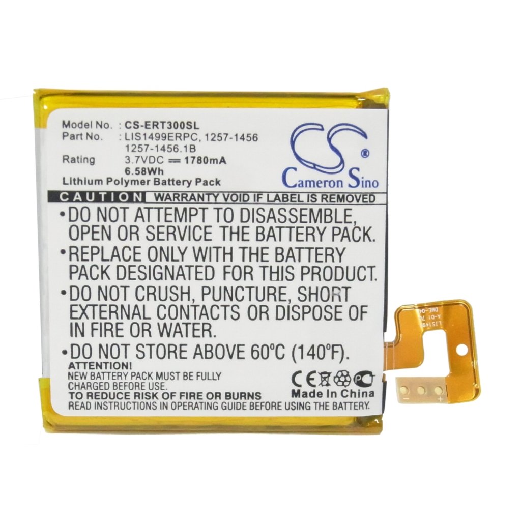Battery Replaces 1257-1456.1B