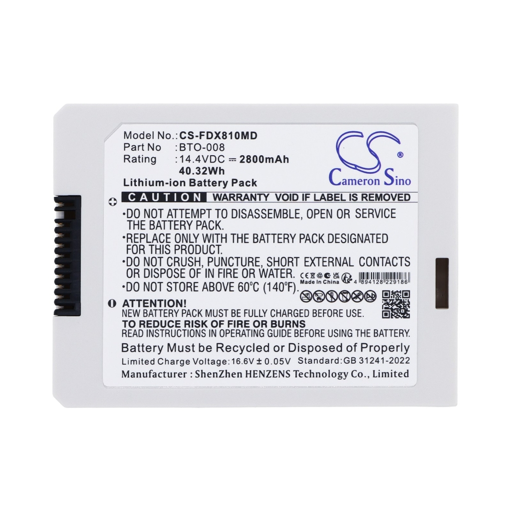 Batteri kompatibel med Fukuda denshi CS-FDX810MD