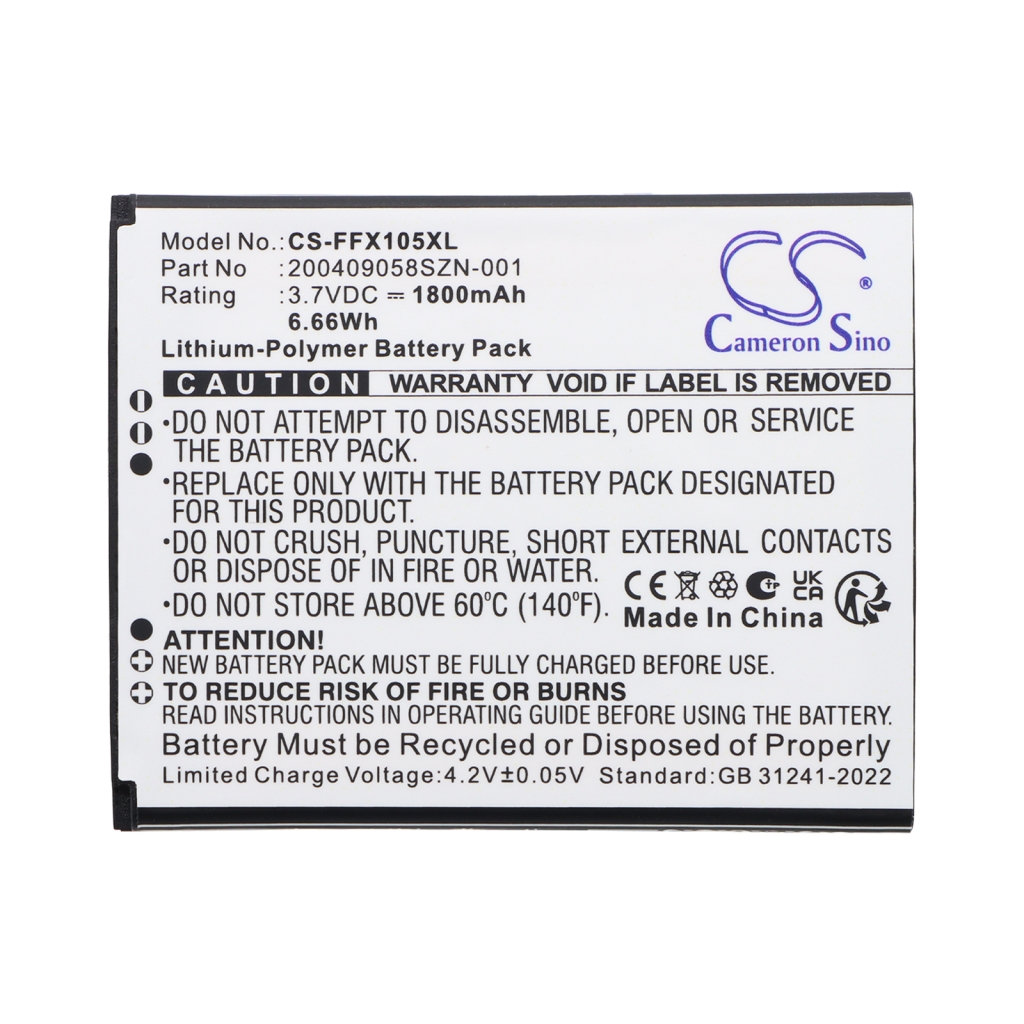 Batteri kompatibel med Famoco CS-FFX105XL