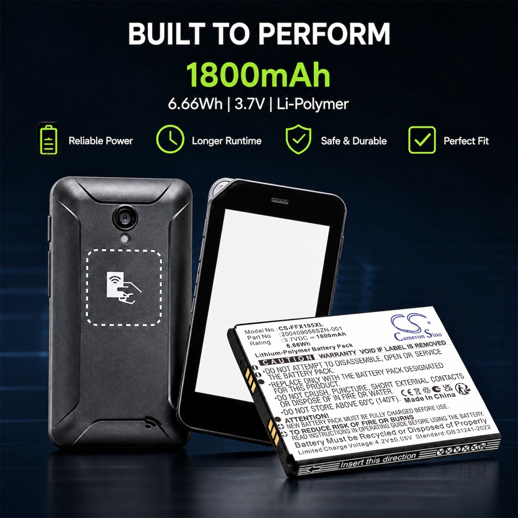 Batteri kompatibel med Famoco CS-FFX105XL
