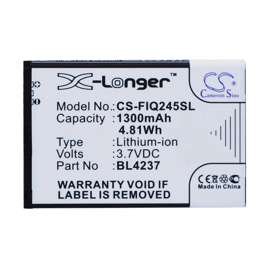 Compatible battery replacement for Fly BL4237