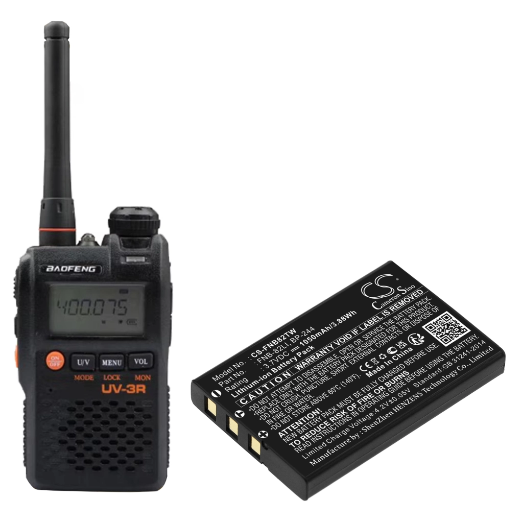 YAESU Vertex Kenwood Icom Baofeng ... CS-FNB82TW