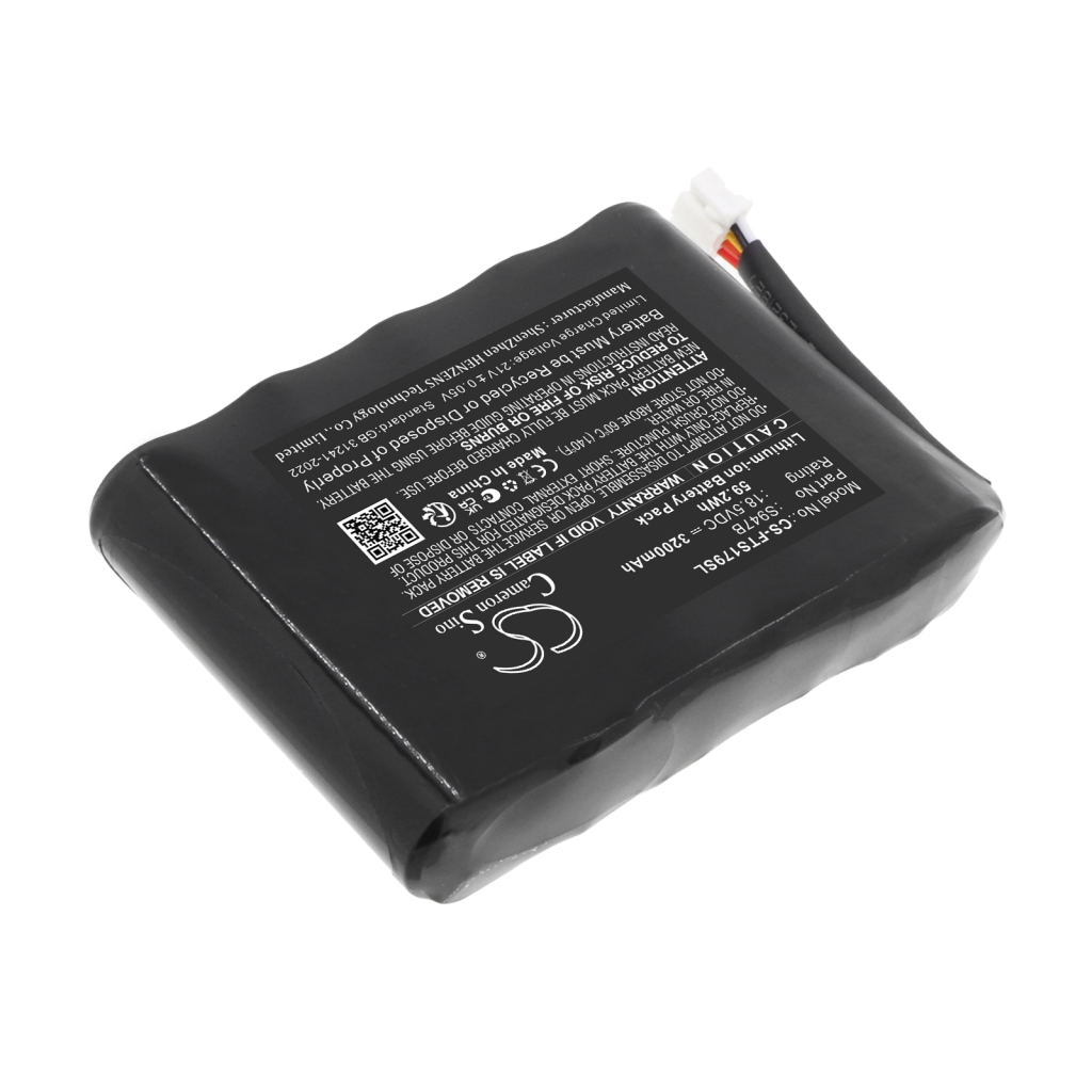 Cameron Sino CS-FTS179SL 18,5V 3200mAh batteri för FITEL fibersvets, etikettvy