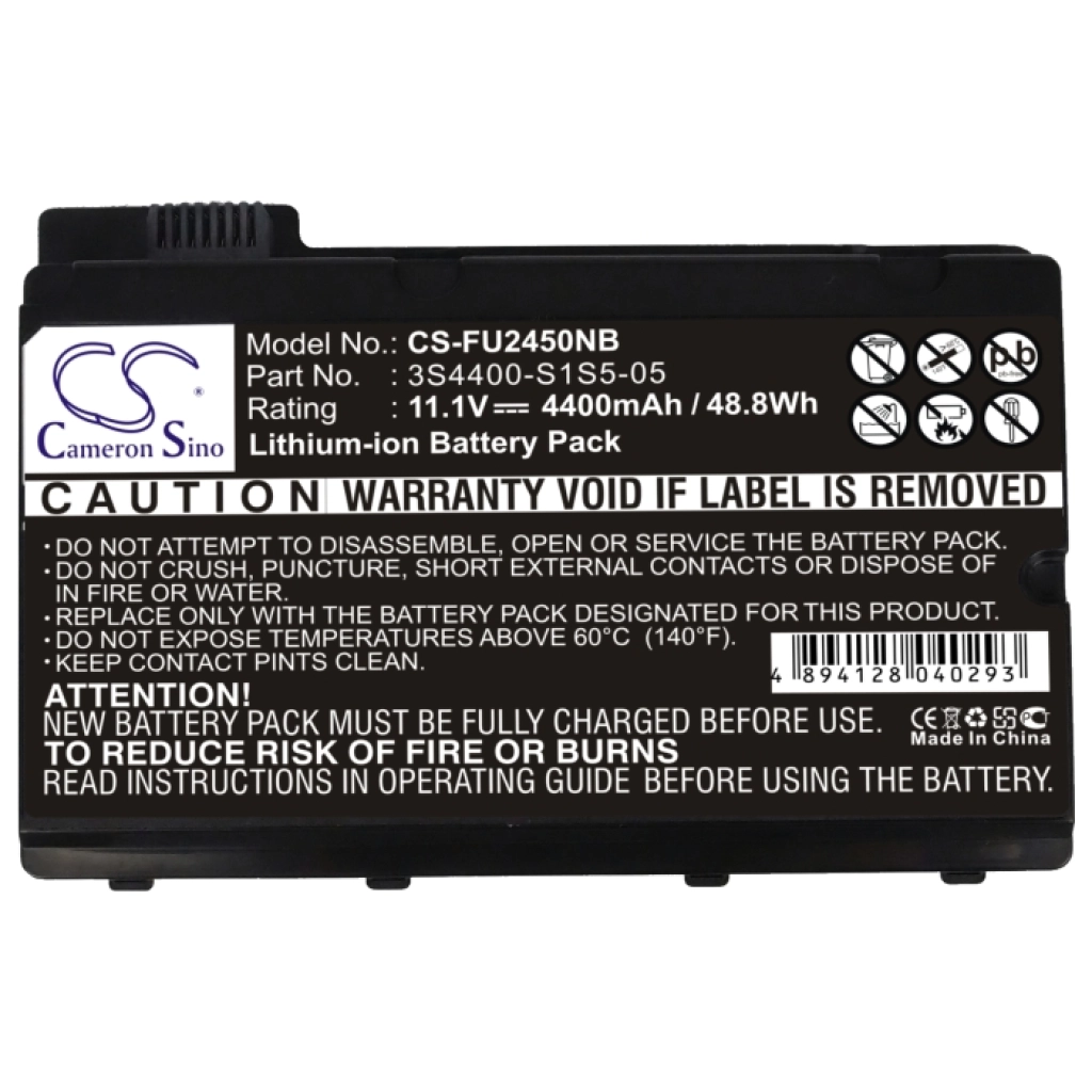 Batterier till bärbara datorer Fujitsu Amilo Pi2550