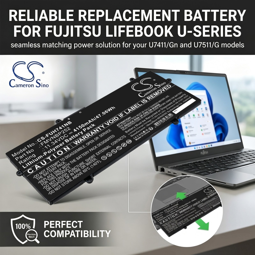 Battery compatible with Fujitsu