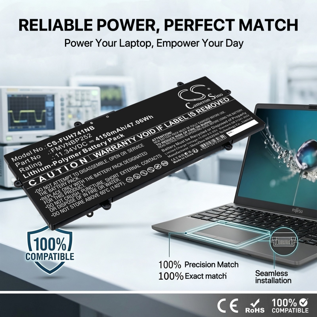 Battery compatible with Fujitsu