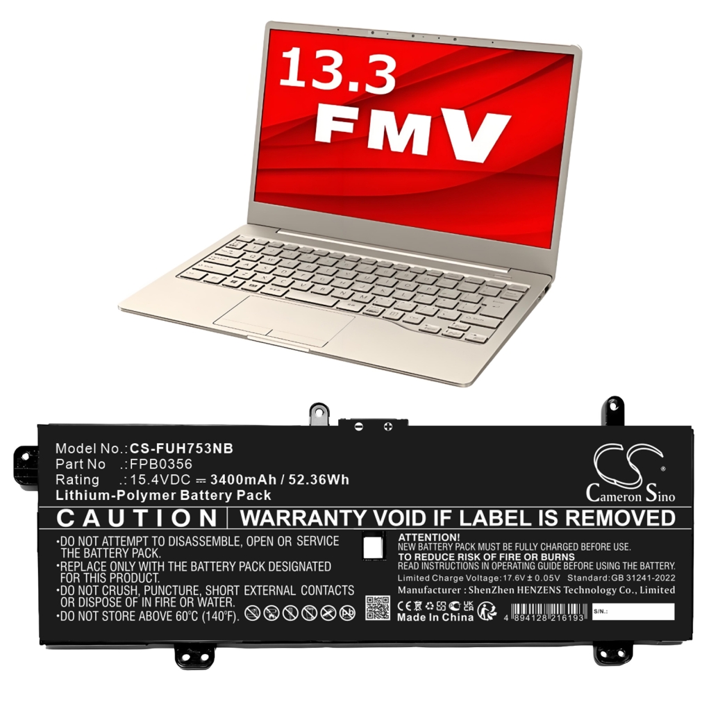 Batterier för surfplattor Fujitsu CS-FUH753NB