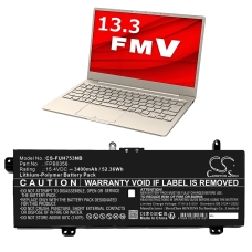 Kompatibel batteribyte för FUJITSU CP790491-01,CP790492-01,FPB0356,FPB0357,GC020028M00...