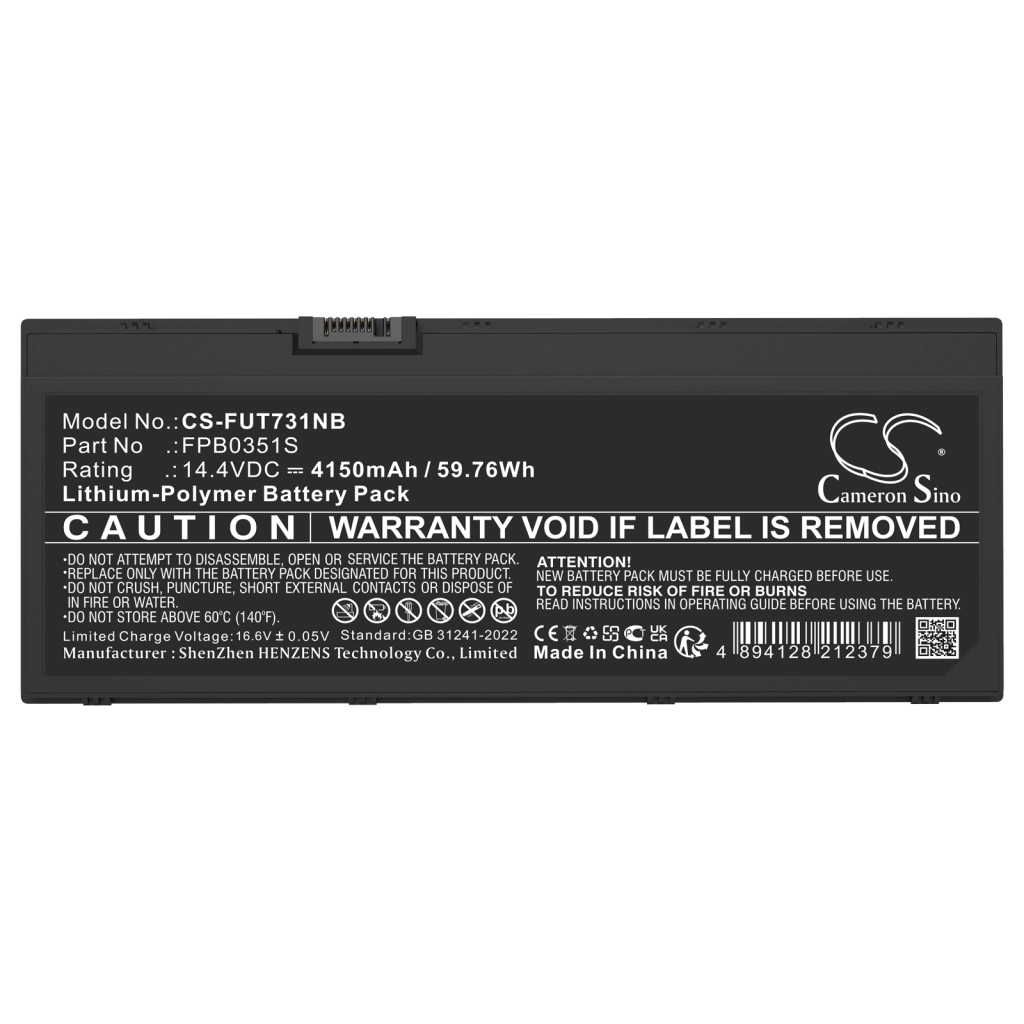 Batterier till bärbara datorer Fujitsu CS-FUT731NB
