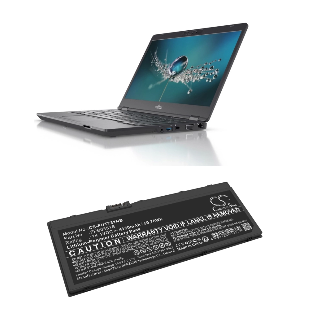 Batterier till bärbara datorer Fujitsu CS-FUT731NB