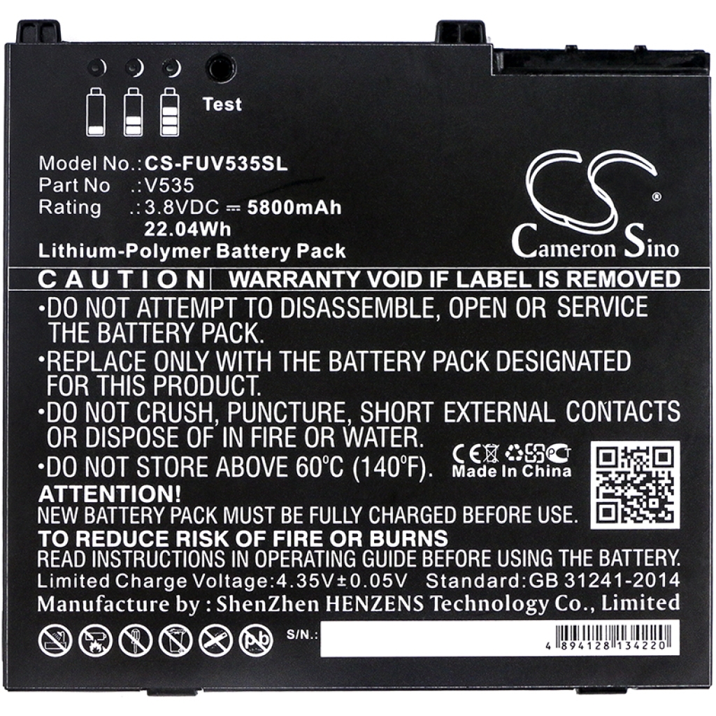 Batteri kompatibel med Fujitsu Zebra CS-FUV535SL
