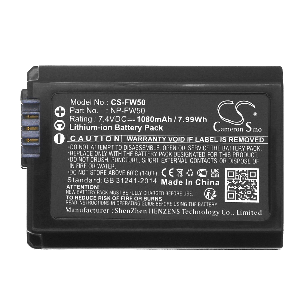 Camera Battery Sony Mirrorless  Alpha A3000