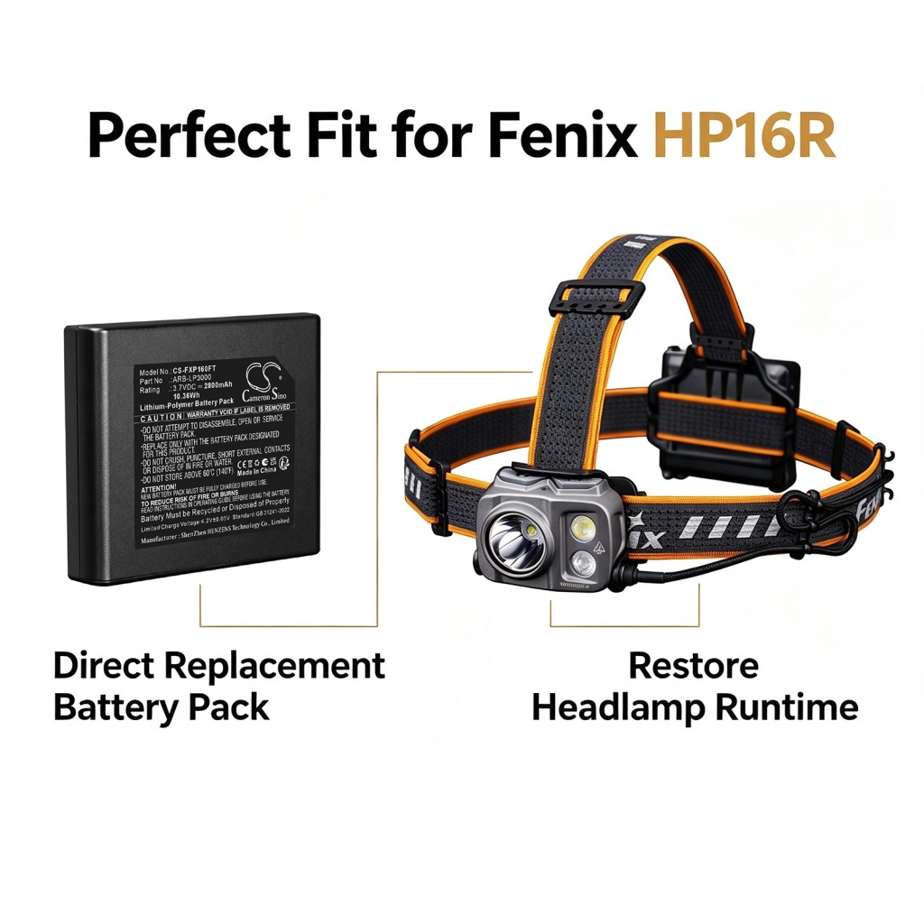 Batteri kompatibel med Fenix CS-FXP160FT
