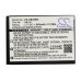 CS-GB40MC battery flat front label view with full specifications