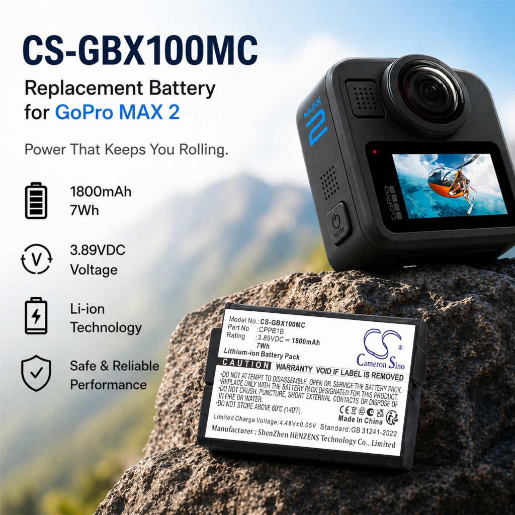 Batteri kompatibel med GoPro CS-GBX100MC