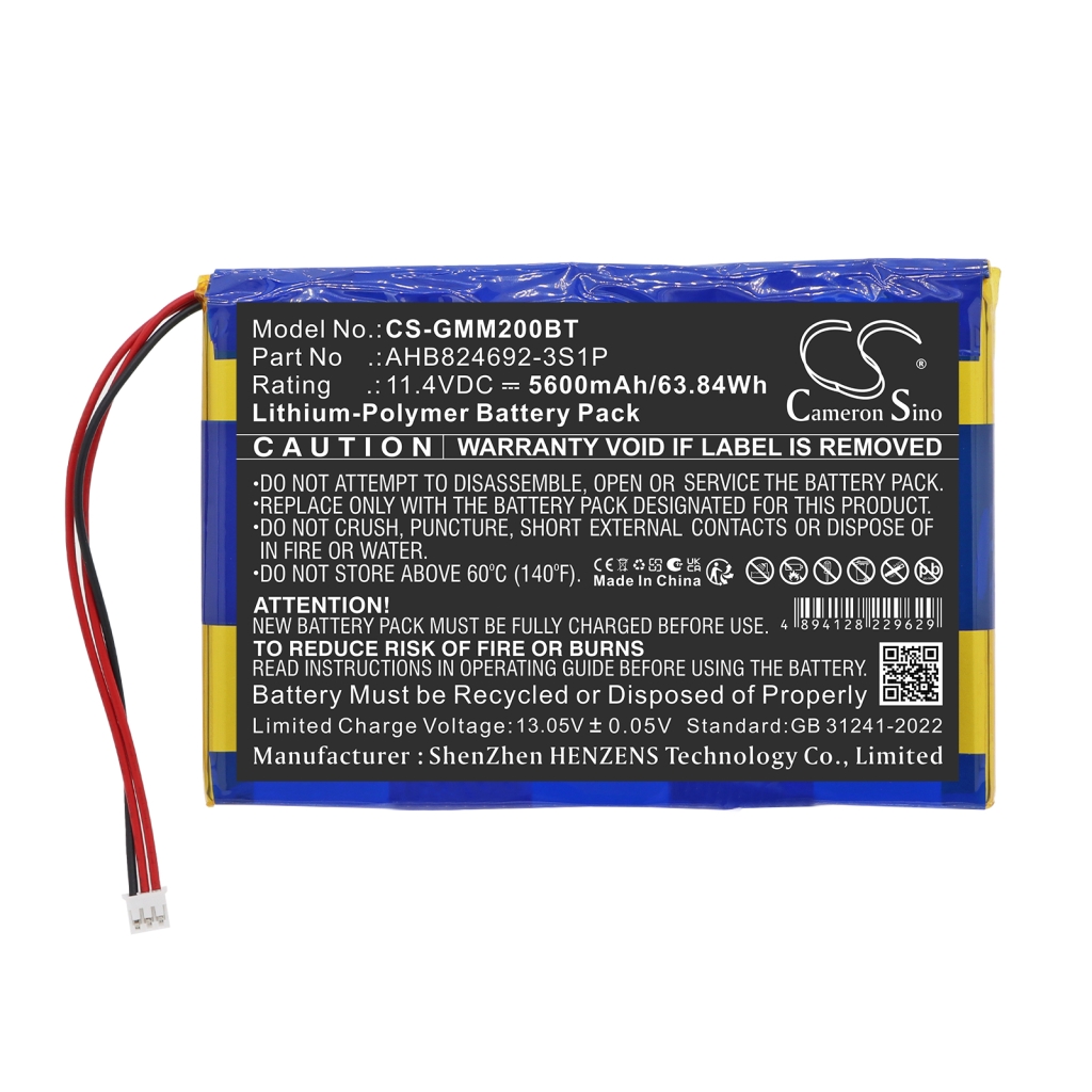 Batterier kompatibel med Golden Media Multibox Multibox 2 CS-GMM200BT