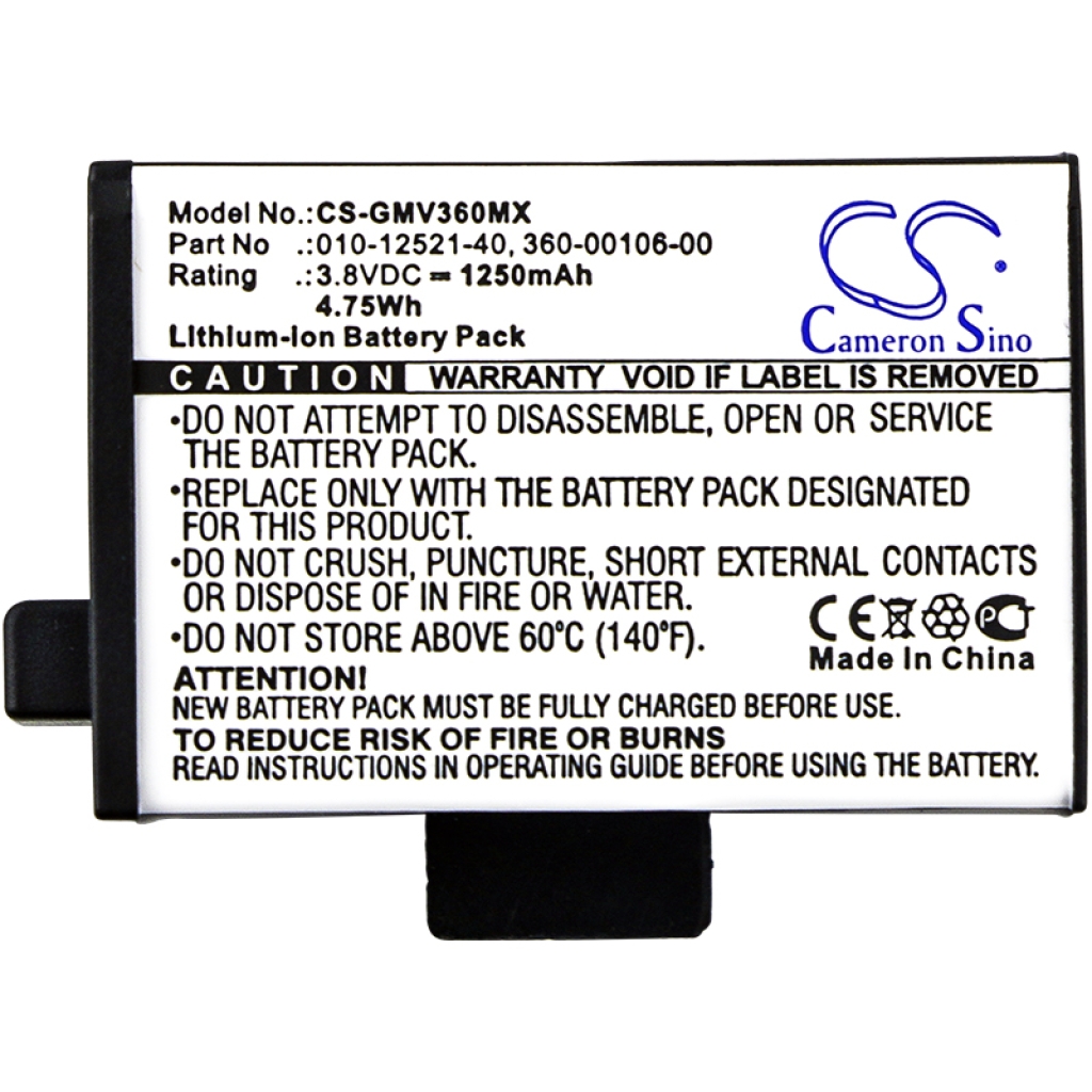 Batteri kompatibel med Garmin CS-GMV360MX