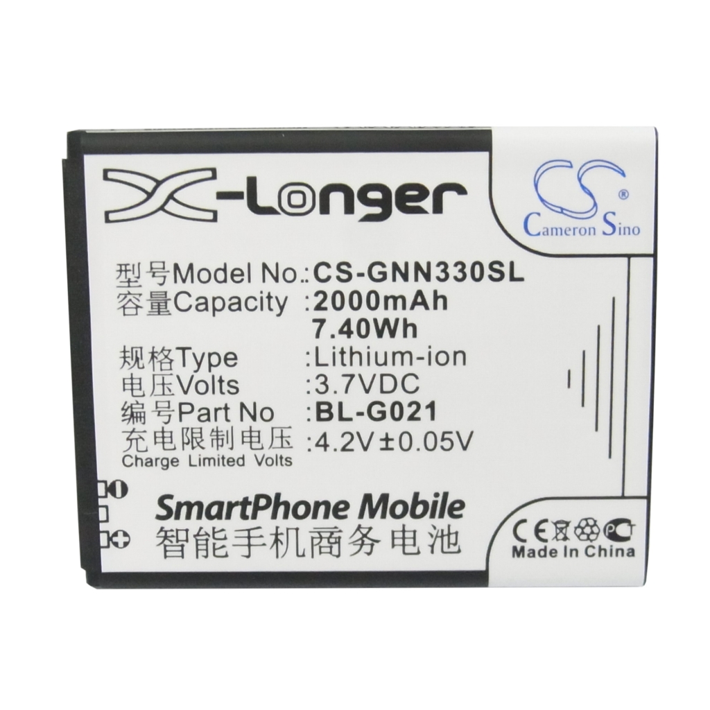 Batteri kompatibel med GIONEE CS-GNN330SL