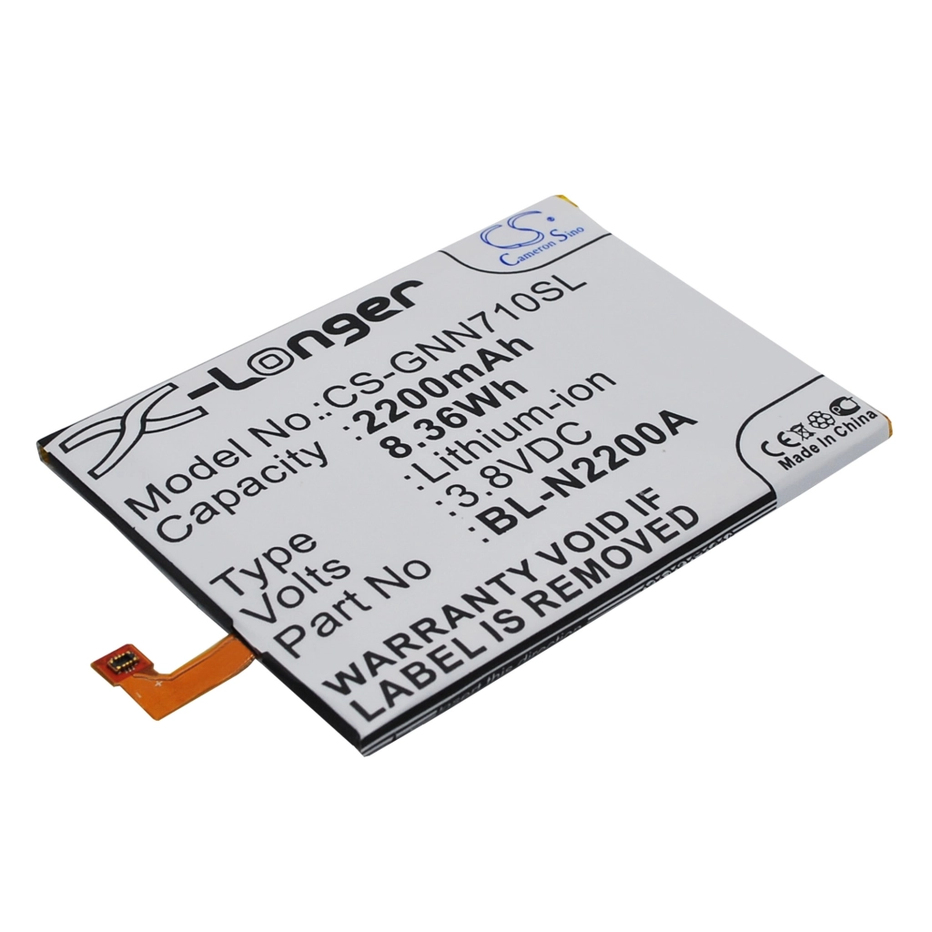 Batterier till mobiltelefoner GIONEE CS-GNN710SL