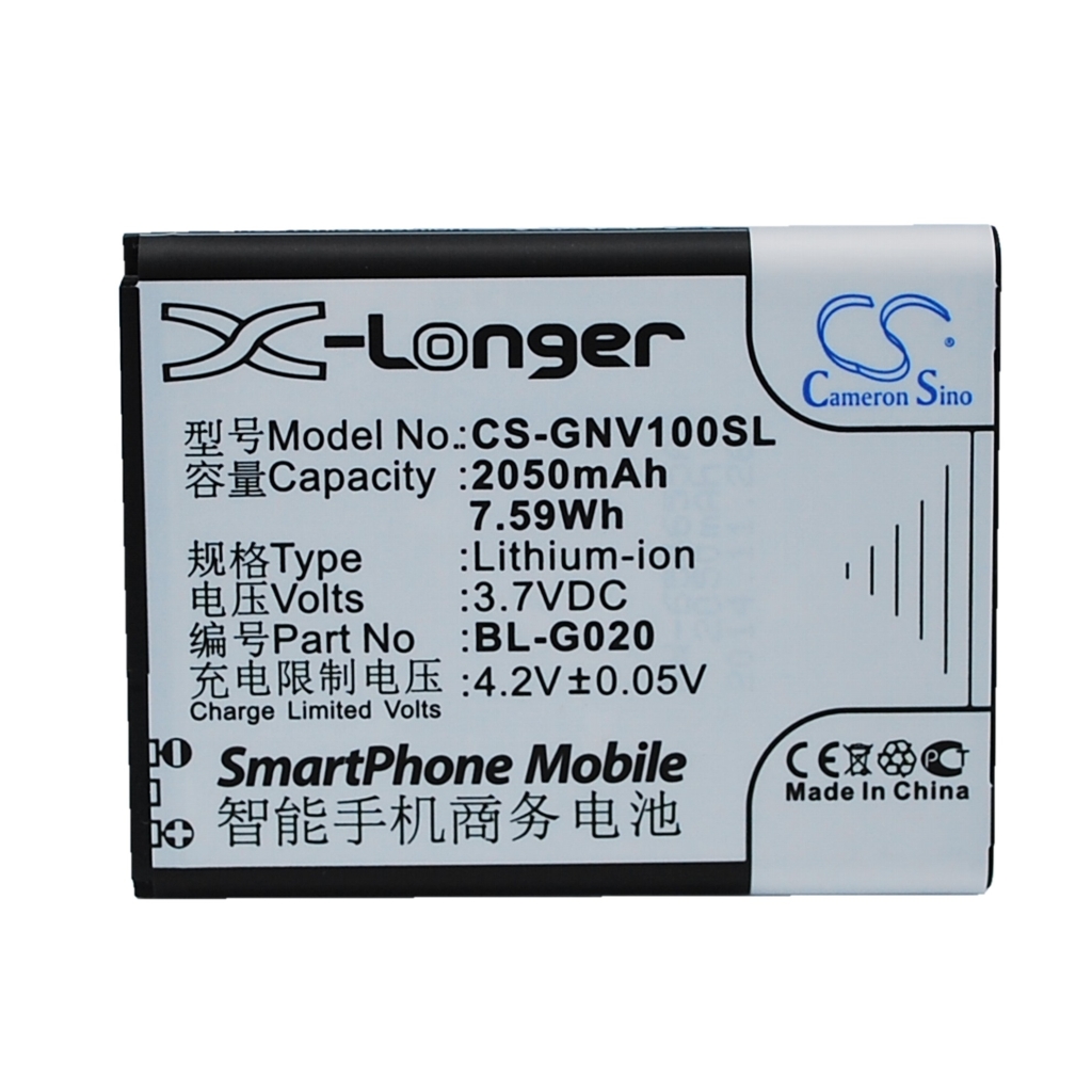 Batteri kompatibel med GIONEE CS-GNV100SL