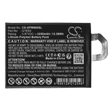 Kompatibel batteribyte för Google GT6SS